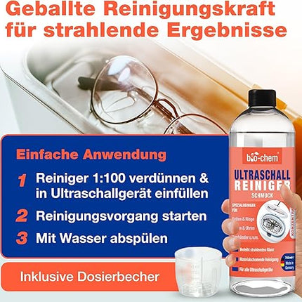 bio-chem - Pack of 3 concentrated ultrasonic cleaners 750 ml