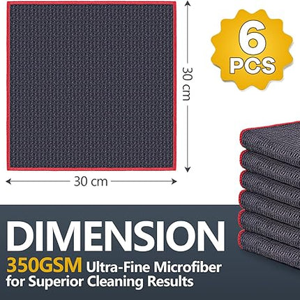 airlab - 6X chiffons de nettoyage en microfibre