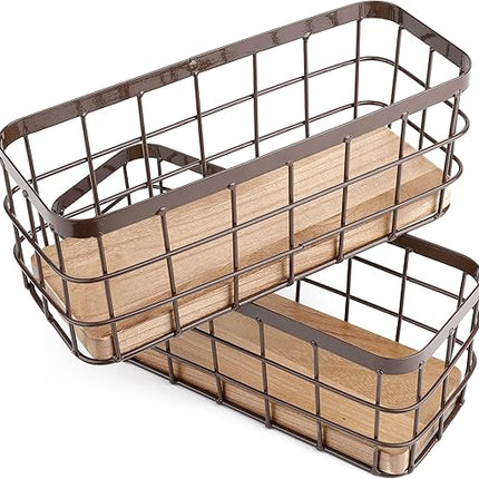 Dicunoy -  Lot de 2 paniers de rangement