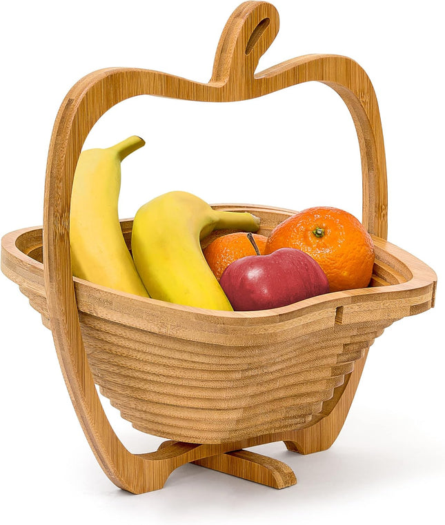 Apple-shaped fruit basket