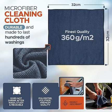 porteum - set of 12 microfiber cloths