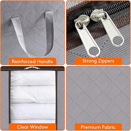 Lifewit - Lot de 6 Sacs de Rangement Vetements 120L - E-menage