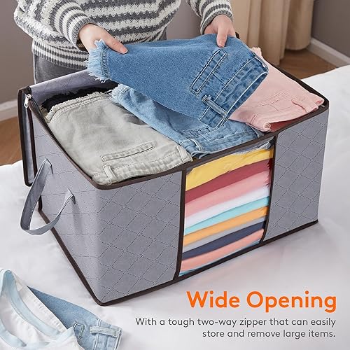 Lifewit - Lot de 6 Sacs de Rangement Vetements 120L - E-menage