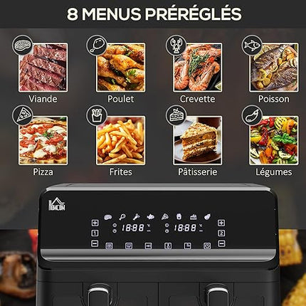 HOMCOM-  Friteuse à air 2500w ,8L