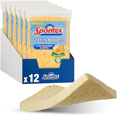 Spontex - Lot de 6 paquets de 2serpillères