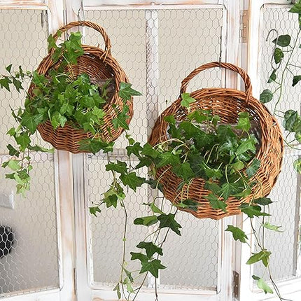 Monsully  - Panier de fleurs en osier suspendu