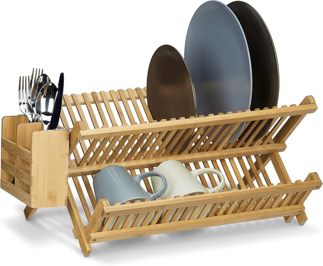 Égouttoir à vaisselle et couverts pliable