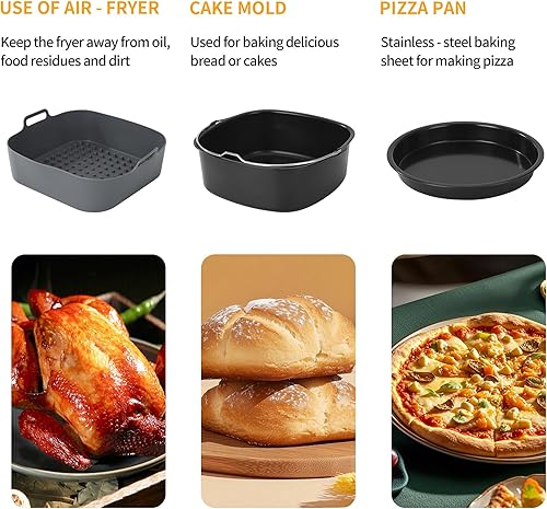 Accessoires de friteuse à air , 20 pièces - E-menage