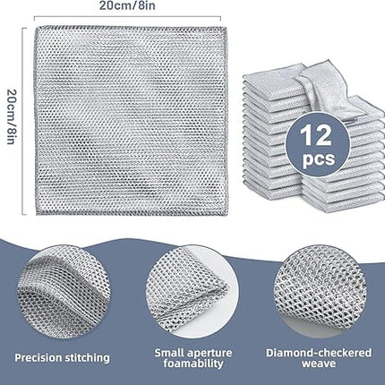 Set of 12 multifunctional dishcloths