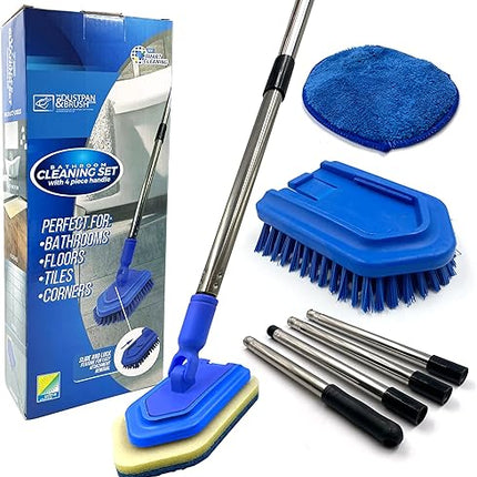 Bathroom tile cleaning brush