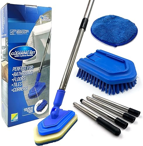Bathroom tile cleaning brush