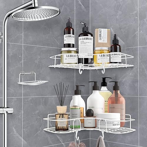 ADORAMOUR - pack de 2 Etagere Douche Sans Perçage