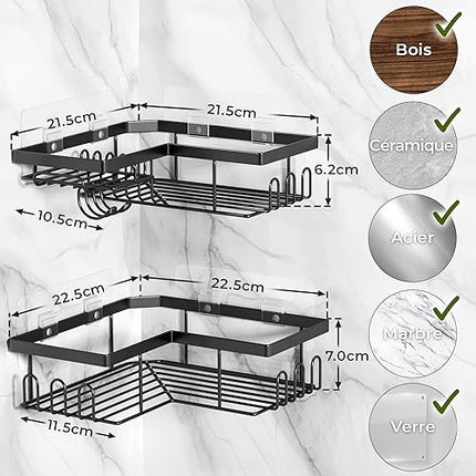 W&S - Lot de 3 Etagere Salle de Bain - E-menage