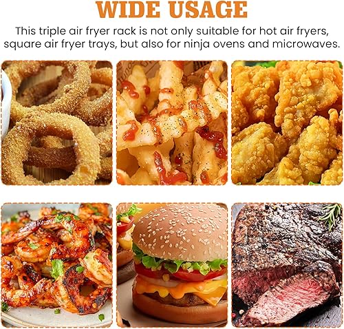Lot de 3 racks pour friteuse à air - E-menage