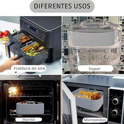 CERENE - lot de 2 Moules en silicone friteuse à air