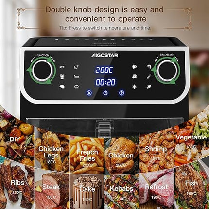 Aigostar - Friteuse à air sans huile  1700W , 8L