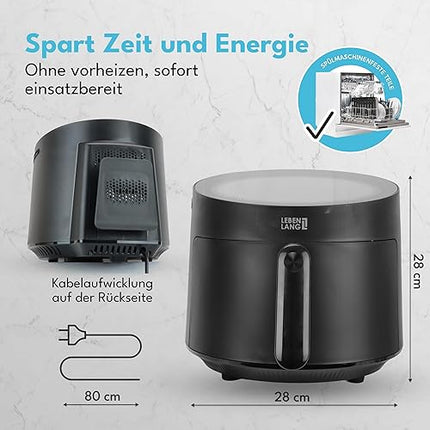 LEBENLANG - Friteuse à air chaud  1500W , 5L