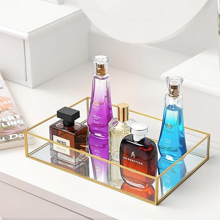 winter shore plateau décoratif doré - E-menage