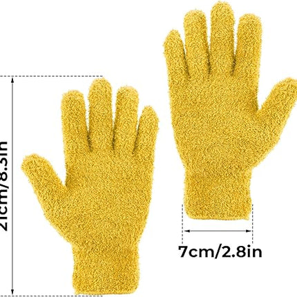lot de 2 paires de gants de nettoyage en microfibre