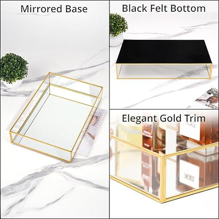 winter shore plateau décoratif doré - E-menage