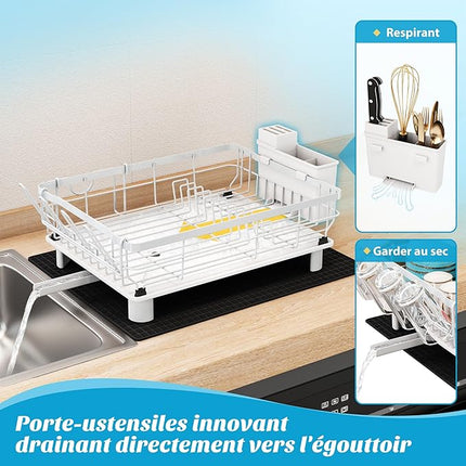 Égouttoir à vaisselle en acier inoxydable