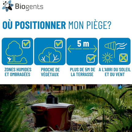 Piège à moustiques pour l'extérieur