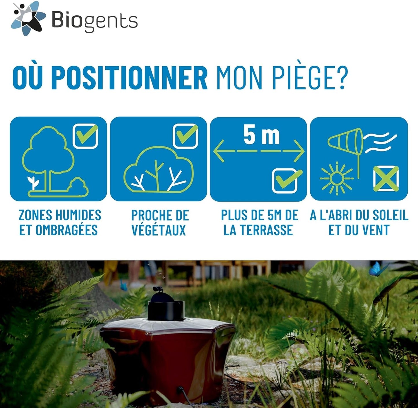 Piège à moustiques pour l'extérieur - E-menage