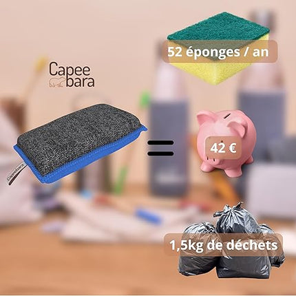 CAPEEBARA - Set of 2 reusable washable sponges