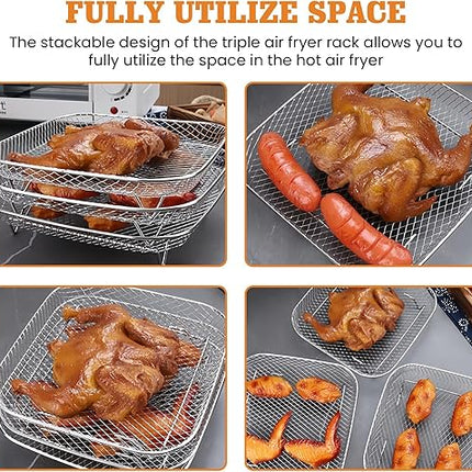 Lot de 3 racks pour friteuse à air