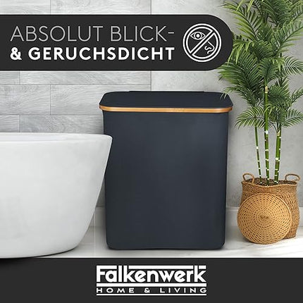 FALKENWERK - Panier à linge avec couvercle 145 l