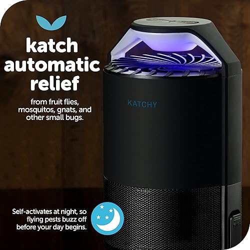 Katchy Midnight - Piège à insectes d'intérieur avec réglage automatique - E-menage