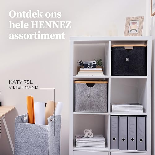 IKEA KALLAX - Panier de rangement en feutre gris - E-menage