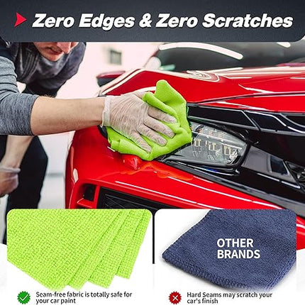 FIXSMITH -  Lot de 100 chiffons de nettoyage en microfibre