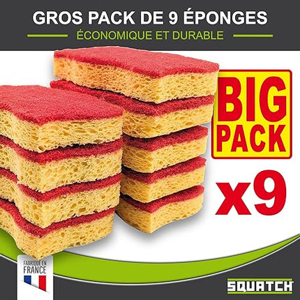 SQUATCH® Power -  Lot de 9 éponges
