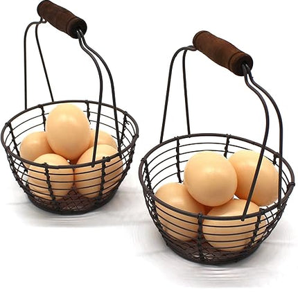 CVHOMEDECO-  Lot de 2 mini paniers à œufs