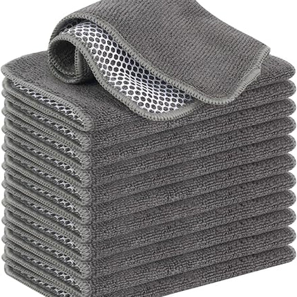 vivote - lot de 12 torchons en microfibre lavables - E-menage