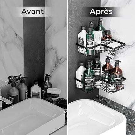 W&S - Lot de 3 Etagere Salle de Bain - E-menage