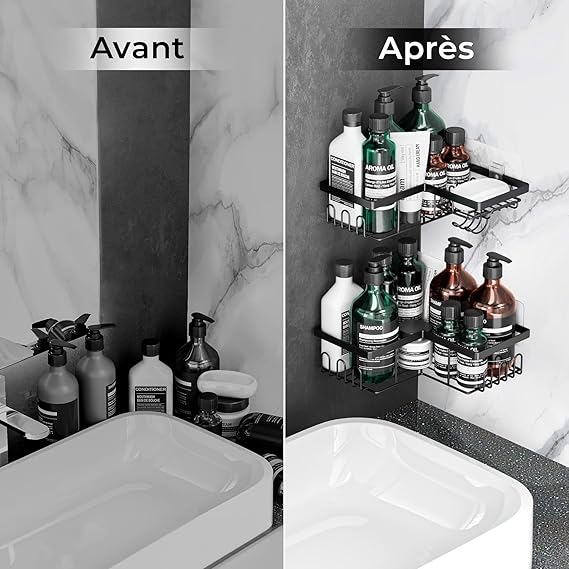 W&S - Lot de 3 Etagere Salle de Bain - E-menage