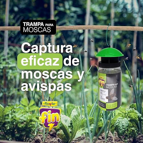 FLOWER - Lot de 6 pièges à mouches d'extérieur et intérieurs - E-menage