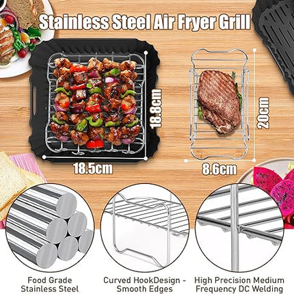 Kit de 19 pièces d'accessoires de friteuse à air