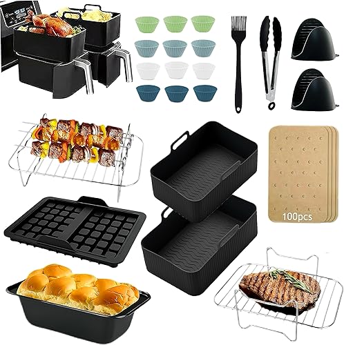 Ninja - Lot de 22 accessoires pour friteuse à air chaud - E-menage