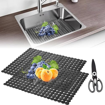 lot de 2 tapis d'évier de cuisine