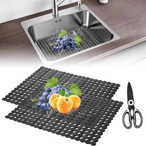 lot de 2 tapis d'évier de cuisine