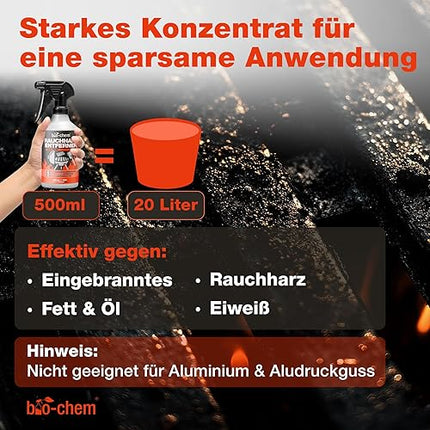 bio-chem Smoke Resin Remover – 1000ml with mixing bottle and cleaning sponge