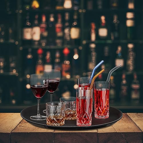 relaxdays - lot de 2 plateaux de service - E-menage