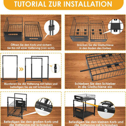 Organisateur d'évier < 2 L – Panier coulissant gain de place