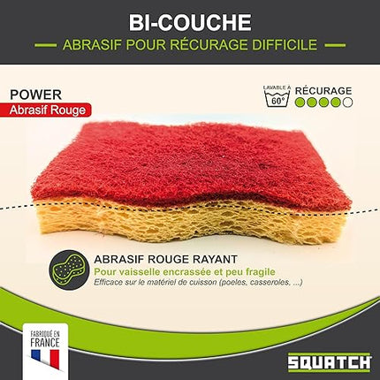 SQUATCH® Power -  Lot de 9 éponges