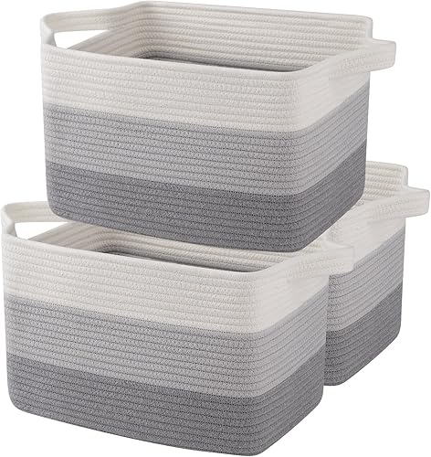 OIAHOMY - Lot de 3 paniers de rangement