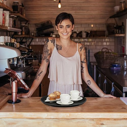 relaxdays - lot de 2 plateaux de service - E-menage