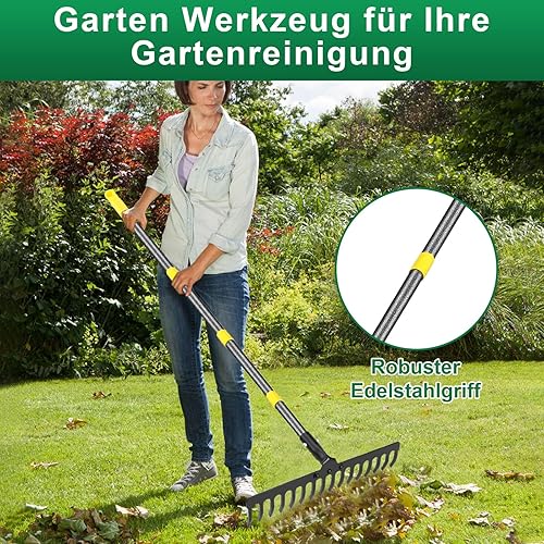 Caossuixin - Garden Rake with 16 Teeth